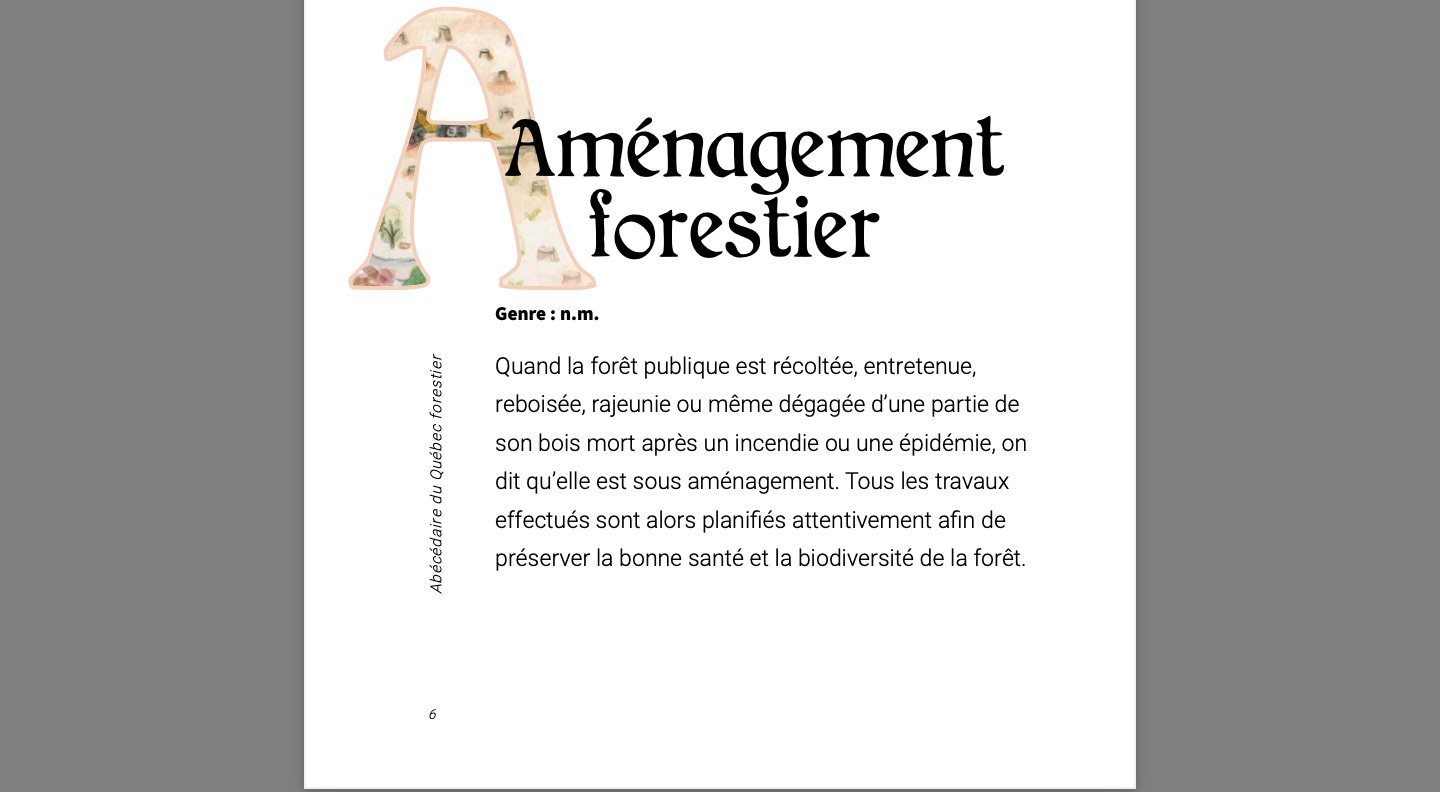 Abécédaire du Québec forestier, Table forestière des Laurentides